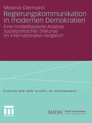 cover image of Regierungskommunikation in modernen Demokratien